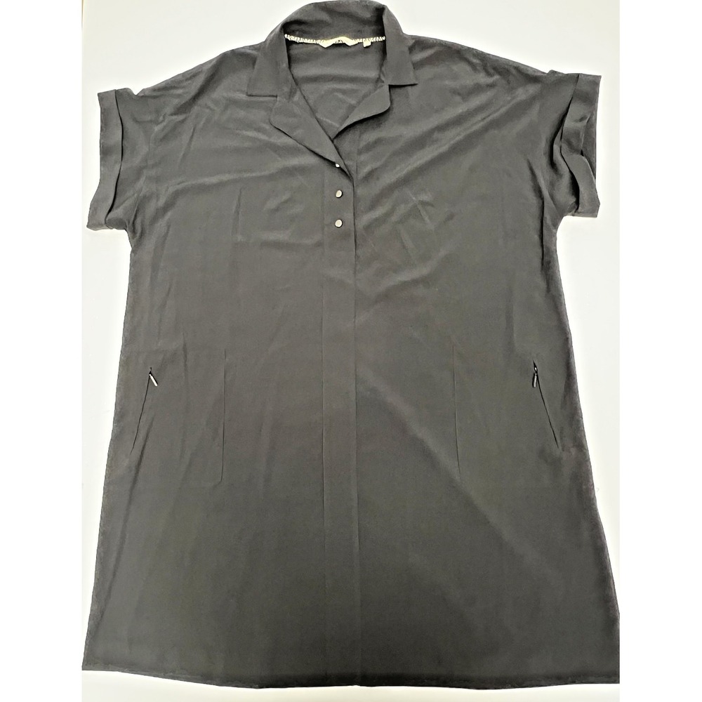 Soft Surroundings‎ Black Tunic Shirt Dress Womens Size 2X Knee Length